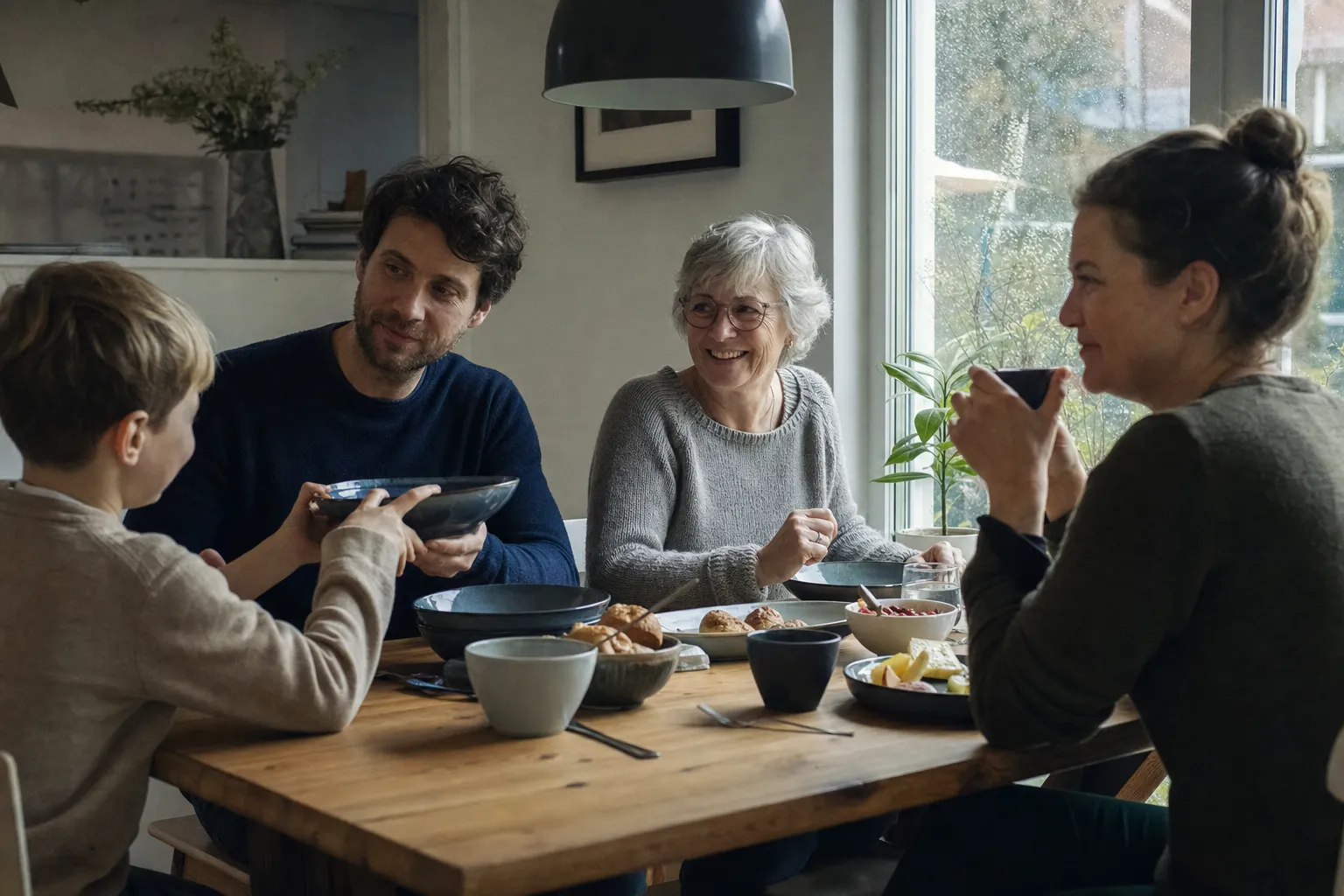 Geschirrsets bewähren sich für Familien in einem emotionalen Alltagsmoment