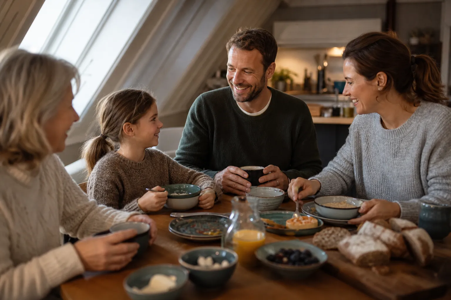 Geschirrsets bewähren sich für Familien in einem emotionalen Alltagsmoment