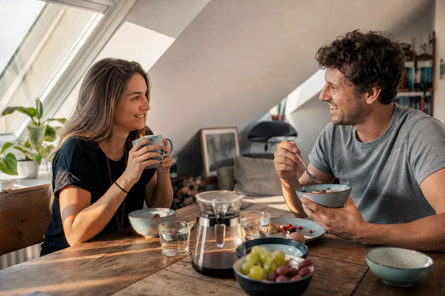 Geschirrsets bewähren sich für Singles in einem emotionalen Alltagsmoment