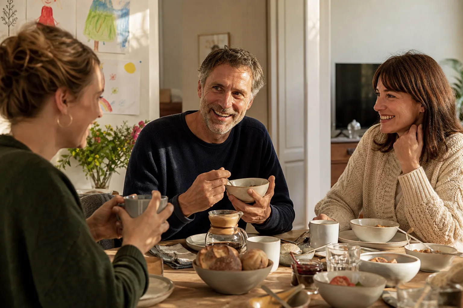 Geschirrsets bewähren sich für Gastgeber in einem emotionalen Alltagsmoment