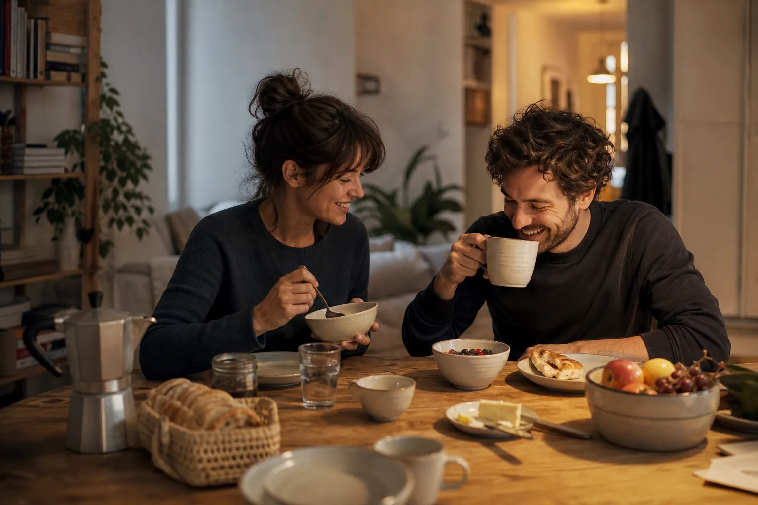 Geschirrsets bewähren sich für kleine Haushalte in einem emotionalen Alltagsmoment