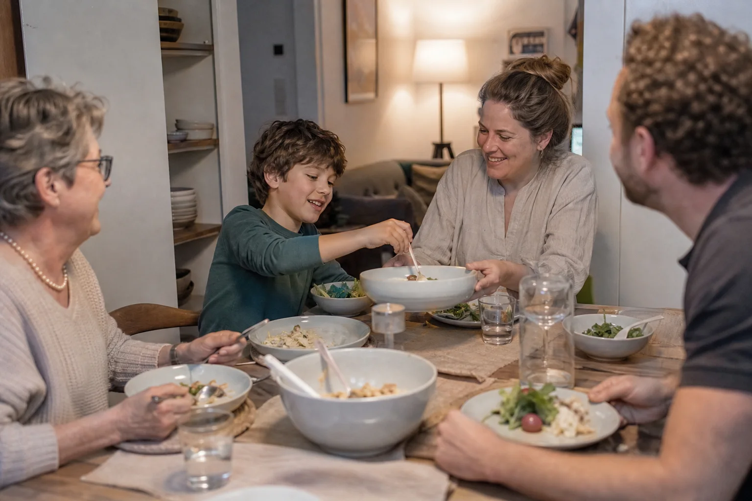 Tafelservice bewähren sich für Familien in einem emotionalen Alltagsmoment