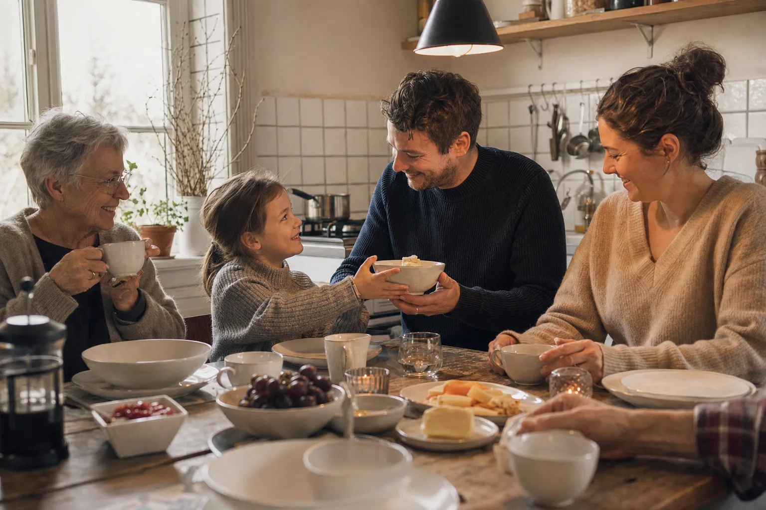Tafelservice bewähren sich für Familien in einem emotionalen Alltagsmoment