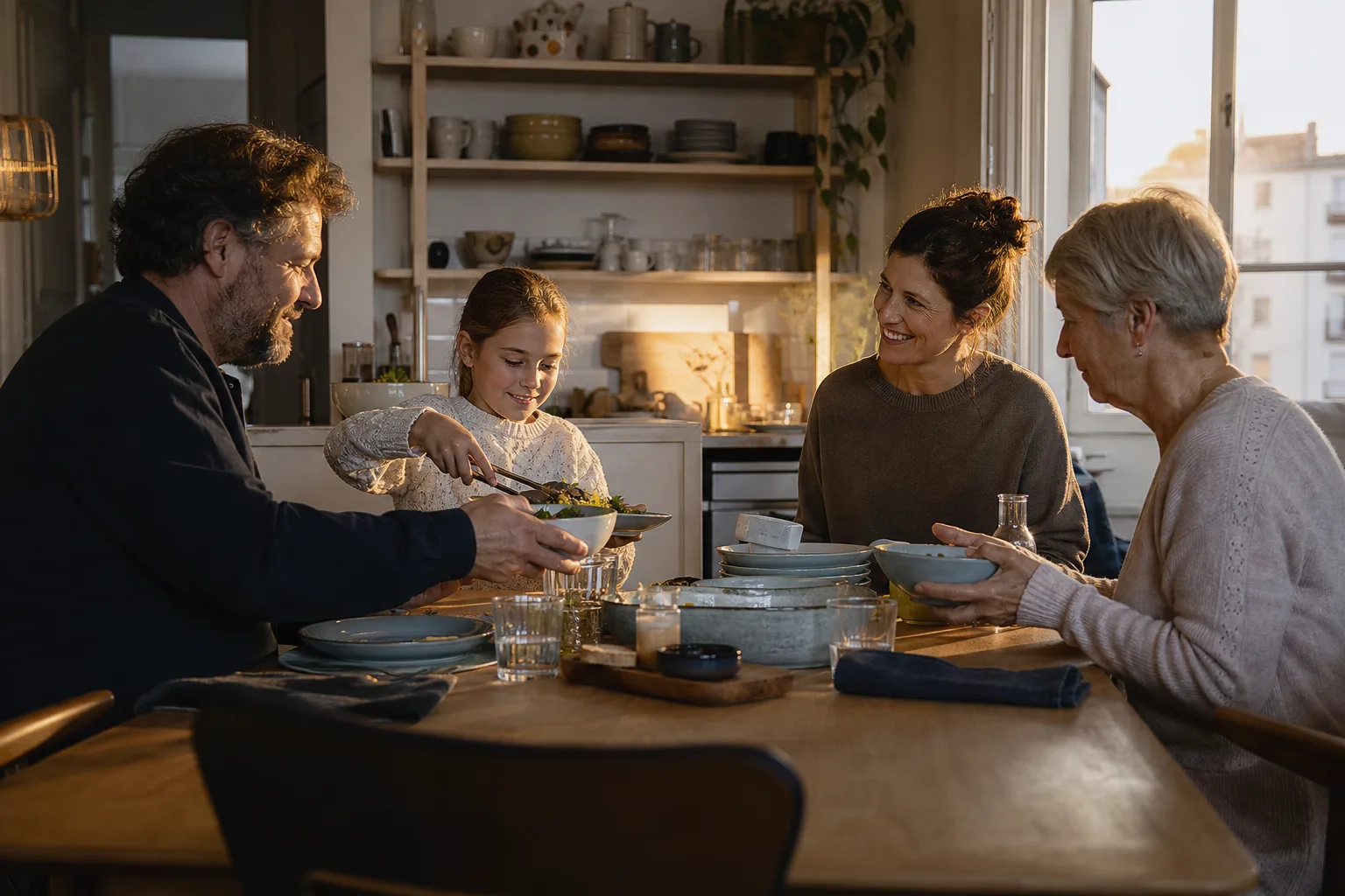 Tafelservice bewähren sich für Familien in einem emotionalen Alltagsmoment