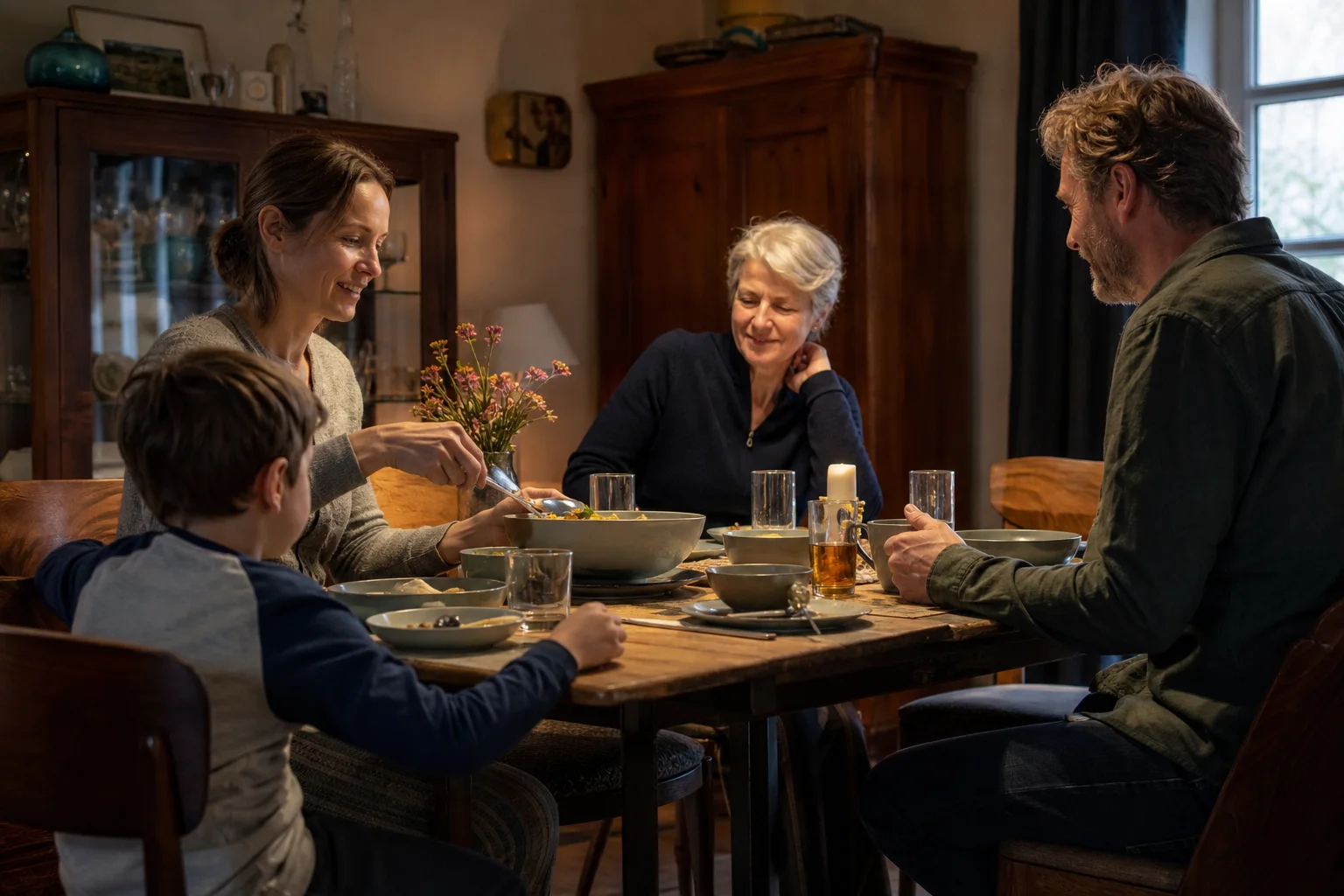Kombiservice bewähren sich für Familien in einem emotionalen Alltagsmoment