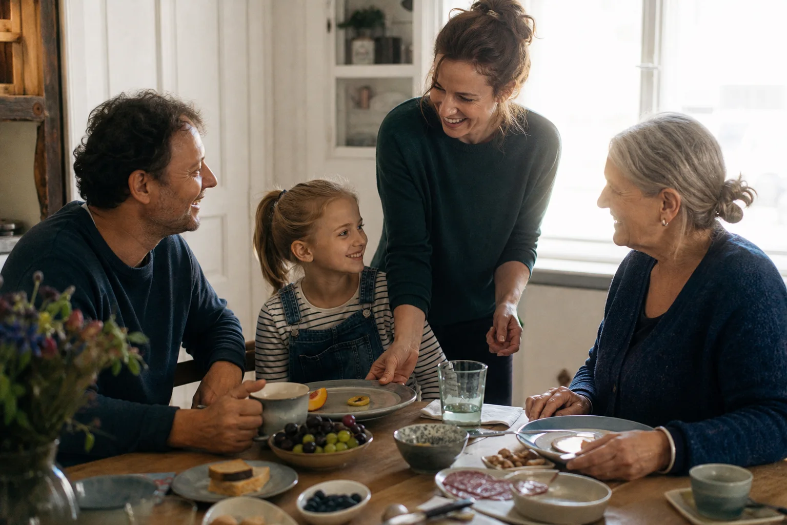 Speiseteller bewähren sich für Familien in einem emotionalen Alltagsmoment