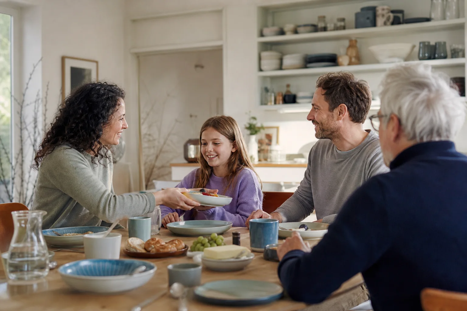 Speiseteller bewähren sich für Familien in einem emotionalen Alltagsmoment