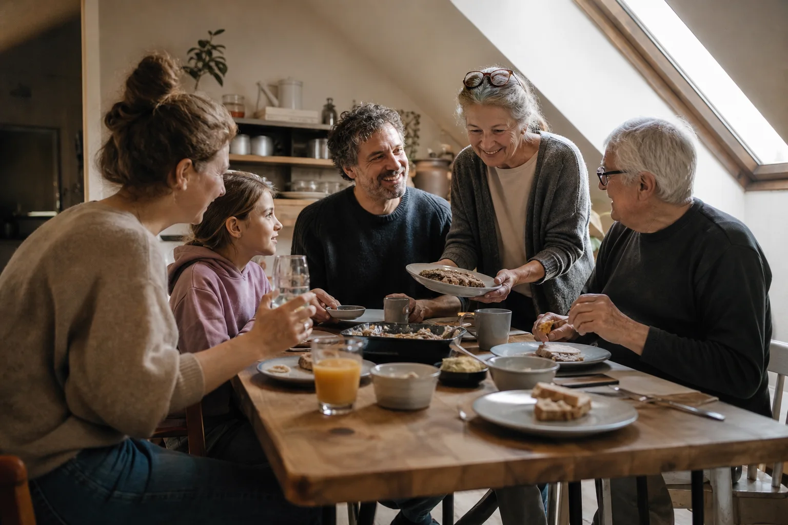 Speiseteller bewähren sich für Familien in einem emotionalen Alltagsmoment