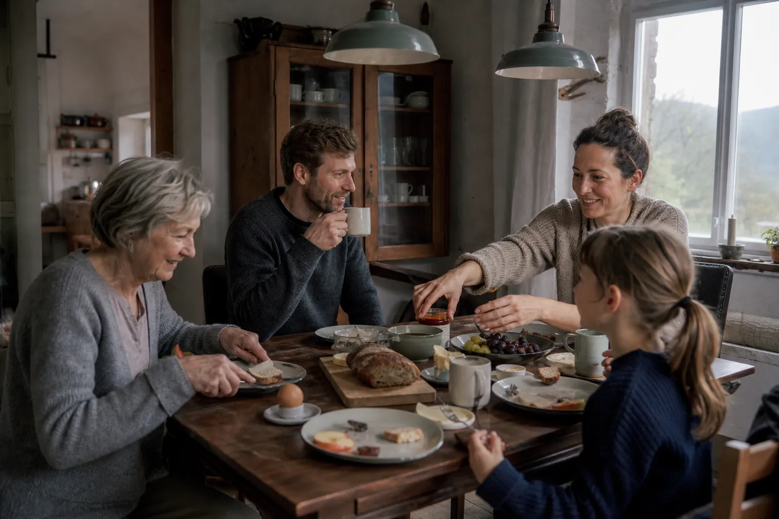 Frühstücksteller bewähren sich für Familien in einem emotionalen Alltagsmoment