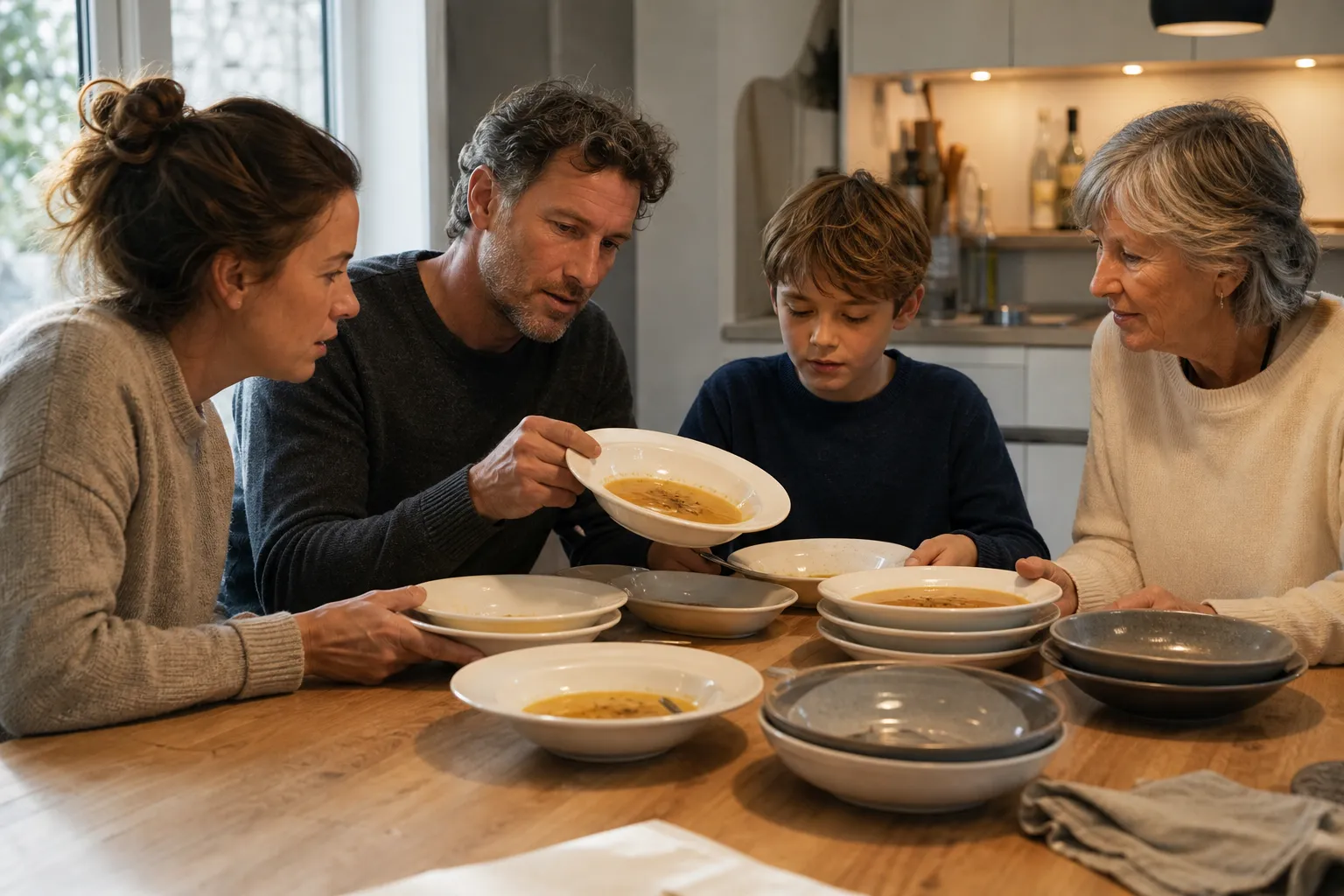 Familien prüfen bei Suppenteller konkrete Details zu fundierte Auswahl