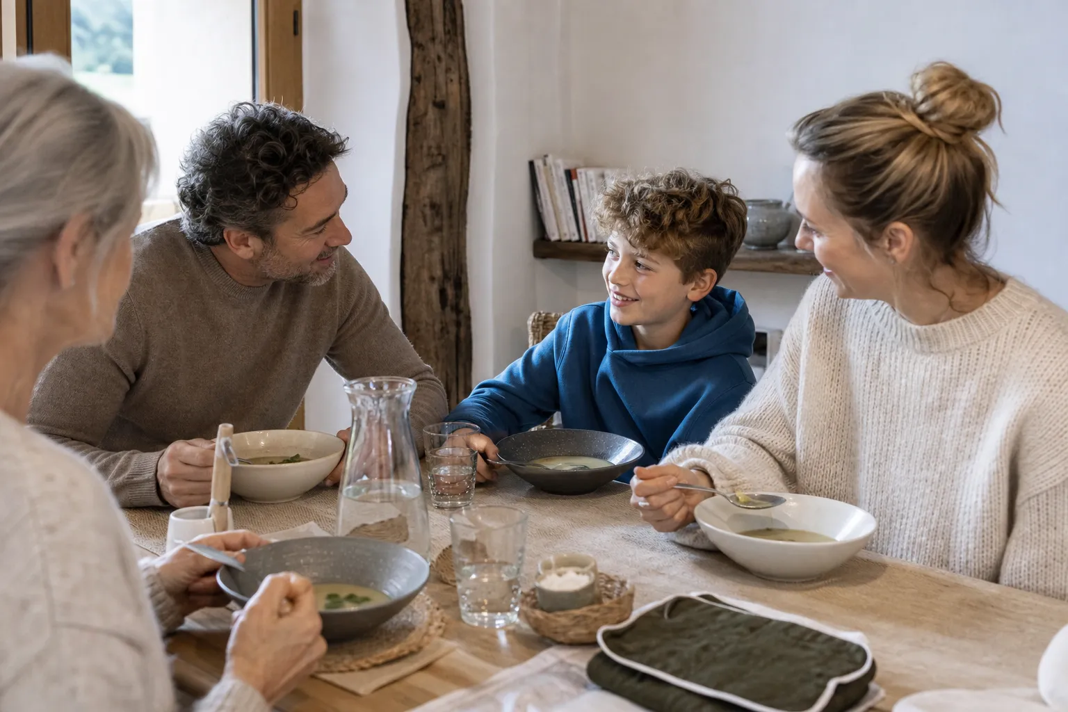 Suppenteller bewähren sich für Familien in einem emotionalen Alltagsmoment