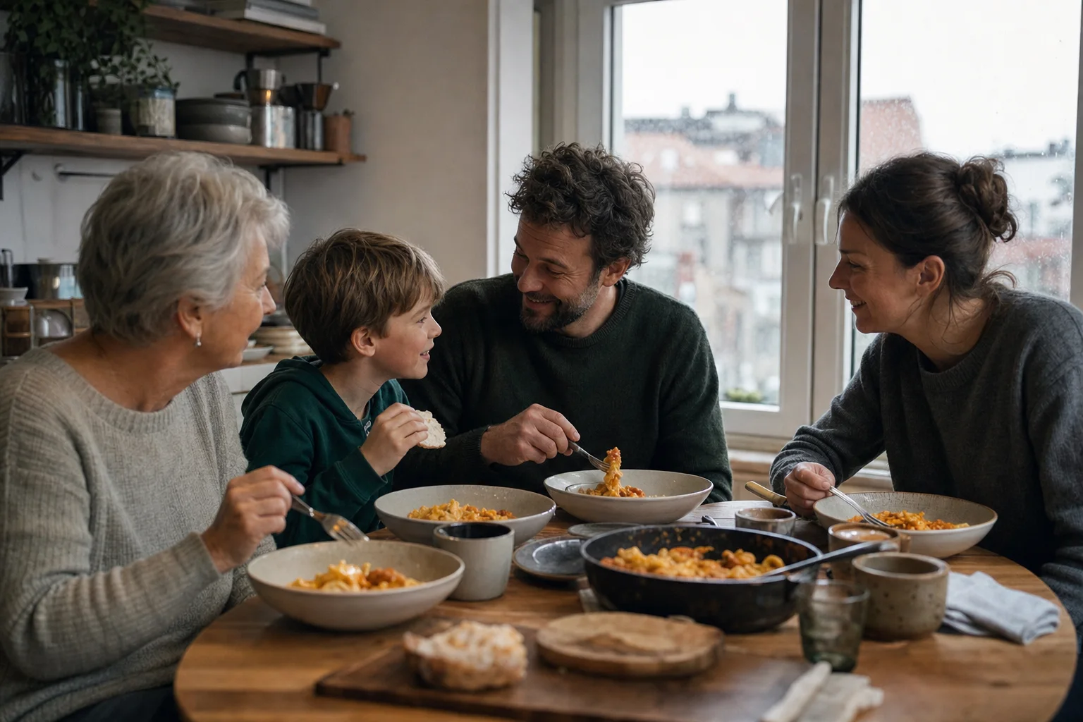 Pastateller bewähren sich für Familien in einem emotionalen Alltagsmoment