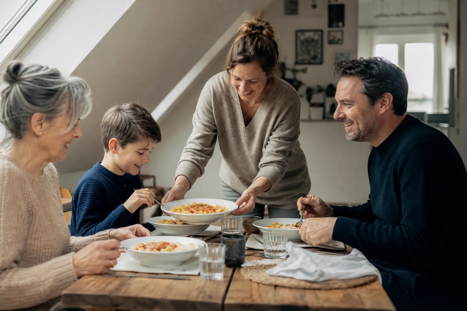 Pastateller bewähren sich für Familien in einem emotionalen Alltagsmoment