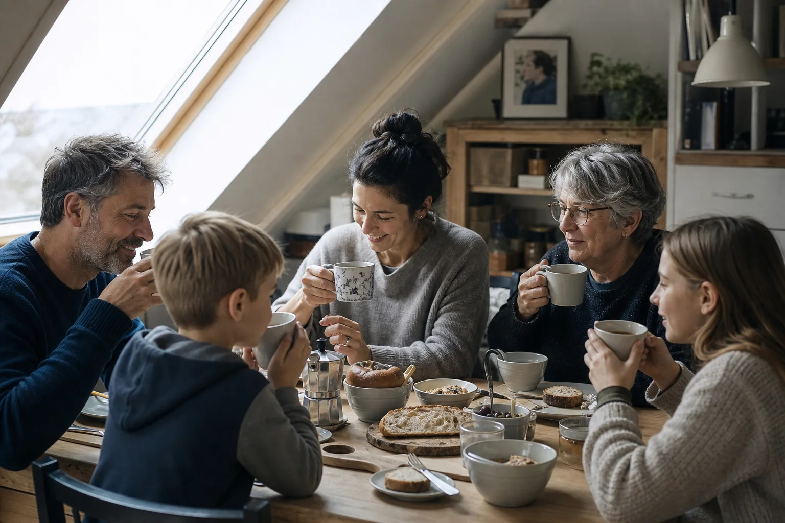 Teetassen bewähren sich für Familien in einem emotionalen Alltagsmoment